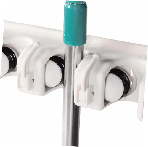 Miniatura 6 de CHILDWEET Soporte para escobas y fregonas, organizador de pared para colgar en la pared, organizador de escobas para barrer, escobas para barrer