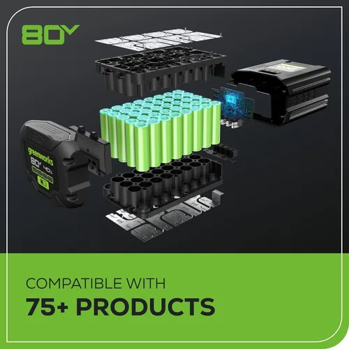 Miniatura 4 de Greenworks 80V 21" Cortacésped manual + Soplador (Gen 2), batería de 5.0Ah