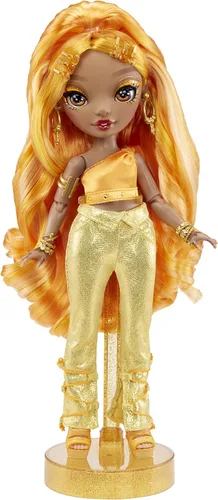 Miniatura 3 de Muñeca de moda Rainbow High - Meena Fleur (Oro Azafrán)