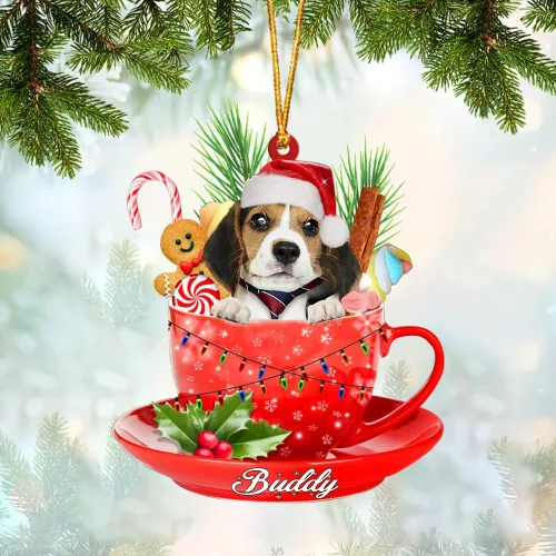 Miniatura 85 de Alaskan Malamute - Adorno acrílico personalizado para perro en taza, adorno de Navidad personalizado para perro 2023, decoración de árbol