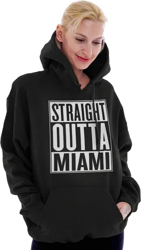 Miniatura 3 de Classic Teaze Straight Outta Miami Florida Souvenir Sudadera con capucha Mujeres Hombres