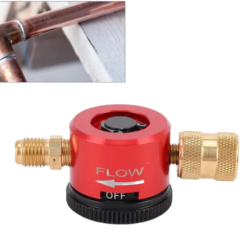 Miniatura 3 de Herramienta de purga de nitrógeno Conector de 1/4 pulgadas Regulador de gas de nitrógeno Herramienta de soldadura fuerte para equipos HVAC