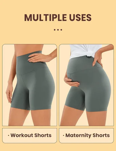 Miniatura 20 de CRZ YOGA Butterluxe Super High Waist Biker Shorts 6"- Yoga Workout Womens Buttery Soft Over Belly