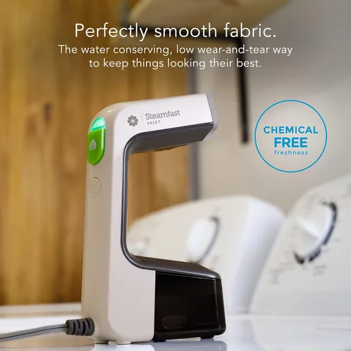 Miniatura 2 de Steamfast VALET - Vaporizador de mano para ropa, sin químicos, tanque extraíble, tiempo de calentamiento rápido, apto para viajes, color blanco