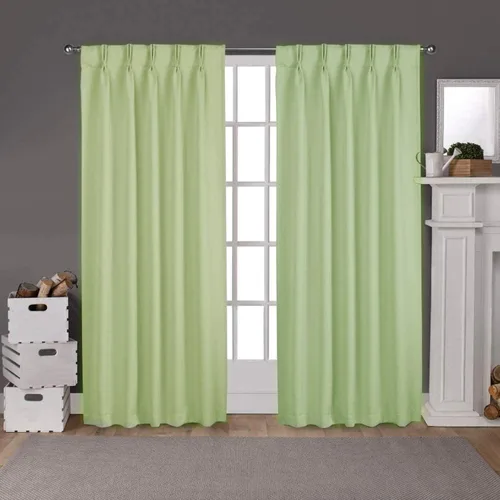 Miniatura 18 de Par de paneles de cortinas plisadas de doble pellizco para ventana (con 2 paneles combinados, 42 pulgadas de ancho x 45 pulgadas de largo)