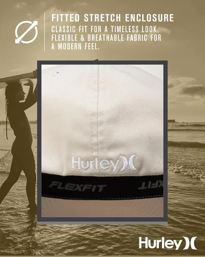 Miniatura 96 de Hurley Gorra de béisbol para hombre - Flexfit - Gorras de béisbol ajustadas para hombre (tamaños: S-XL)