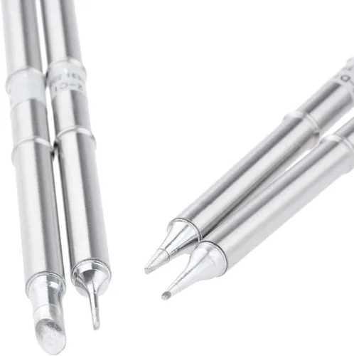 Miniatura 3 de Yetaha 4 puntas de soldadura T12, repuesto de herramienta de soldadura para FX-951 FX-952, estación de retrabajo de soldadura Hakko para T12-C4