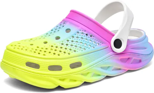 Miniatura 12 de Zuecos con forro de piel para mujer y hombre, pantuflas cálidas y mullidas, zapatos de jardín de invierno, sandalias para interiores y exteriores