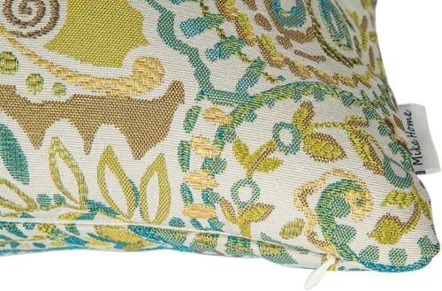 Miniatura 5 de Mika Home - Juego de 2 fundas de almohada oblongas rectangulares para sofá, sofá cama, silla, diseño de rayas paisley, 12 x 20 pulgadas, verde