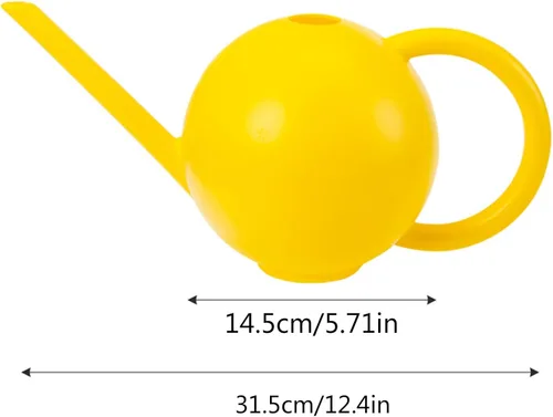 Miniatura 3 de Regadera para plantas de interior de 1.5 L, redonda con aspersor pequeño, hervidor de agua, hervidor de flores para el hogar, pequeña jardinería
