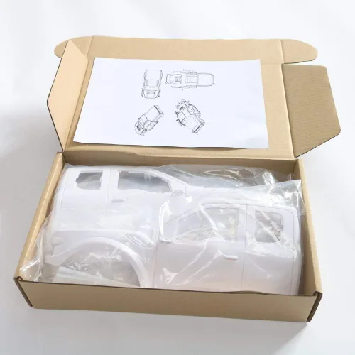 Miniatura 8 de KYX Racing TRX4 ABS Raptor Cuerpo Duro y Parachoques Delantero Trasero & Repuestos Rack 12.795 in Carrocería Camión Carcasa Blanca