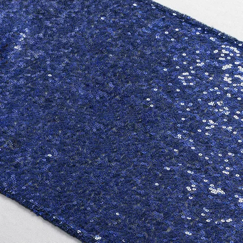 Miniatura 18 de ShinyBeauty Camino de mesa de lentejuelas de 12 x 108 pulgadas, color azul bebé, camino de mesa de lentejuelas con purpurina para fiestas, cubierta