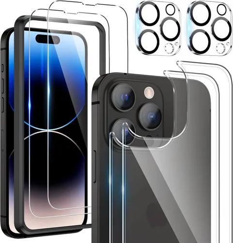 Miniatura 13 de Maxdara Protector de pantalla para iPhone 17 Pro Max (6.9 pulgadas), protector de pantalla trasera para iPhone 17 Pro Max y protector de pantalla