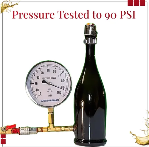 Miniatura 7 de Tapón de vino y tapón de champán todo en uno – sello patentado, conserva las burbujas y el sabor de los vinos Prosecco, blancos y tintos. 1 tapón