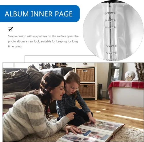 Miniatura 4 de NUOBESTY Álbum para fotos Álbum para fotos Álbum de fotos Libro portátil Soporte de fotos Álbumes de fotos Álbumes de fotos Álbum protector Álbum