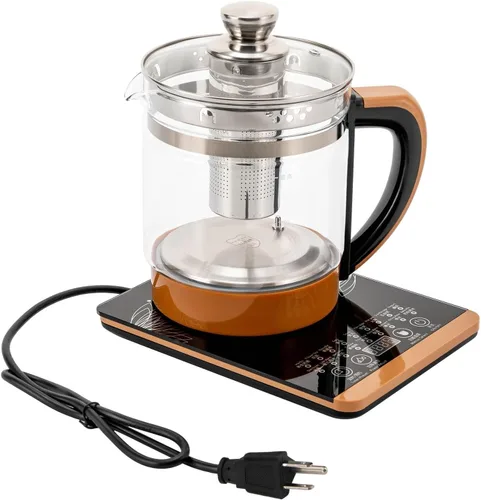 Hervidor eléctrico de vidrio Hervidor eléctrico para agua hirviendo para 1,8 L, hervidor eléctrico de control de temperatura Hervidor eléctrico