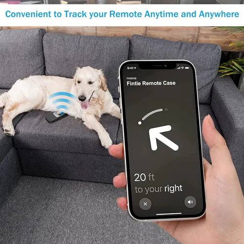 Miniatura 5 de Fintie Funda protectora 2 en 1 para Apple TV Siri Remote y AirTag 2021 2022, ligera, antideslizante, a prueba de golpes, para control remoto Apple