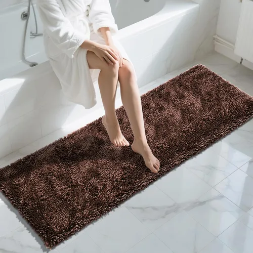Miniatura 104 de Yimobra - Alfombra grande para baño antideslizante de 36x24 pulgadas, extra gruesa y suave, absorbente de felpilla, alfombras de baño lavables a