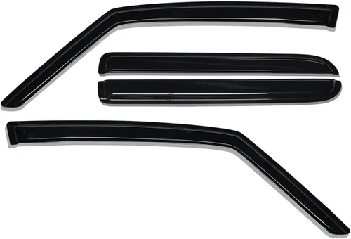 Miniatura 5 de Lightronic Visera de ventana de ventilación automática de montaje exterior extraduradera, se adapta a Jeep Patriot 2007-2017, protección UV