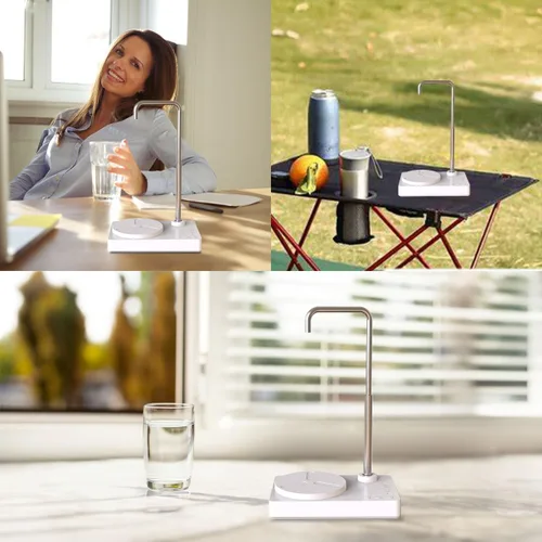Miniatura 6 de Despachador de agua de escritorio - Botella de agua inteligente de escritorio, bomba de agua automática para dispensador de agua universal, bomba