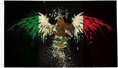 Miniatura 15 de Banderas de México 3x5 pies, bandera mexicana divertida para el hogar, patio, casa, jardín, banderas para fiestas navideñas, decoraciones interiores
