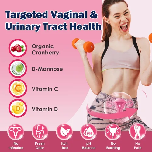 Miniatura 3 de ZEBORA Probióticos vaginales para mujeres Salud pH Balance 100 B CFU con prebióticos y lactobacillus, para infección del tracto urinario por