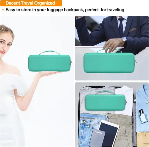 Miniatura 6 de Elonbo Estuche rígido de transporte para teclado inalámbrico mecánico Logitech POP, portátil, Bluetooth, teclado externo, bolsa de viaje, bolsillo