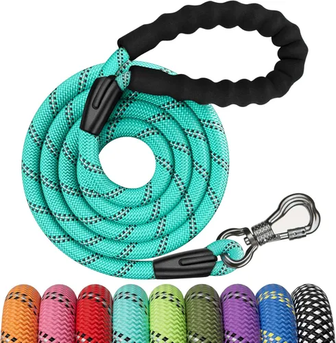 Miniatura 17 de NTR Correa Larga para Entrenamiento de Perros, Correas de Perro de 100 Pies para Perros de Razas Grandes con Gancho Giratorio Bloqueable y Mango