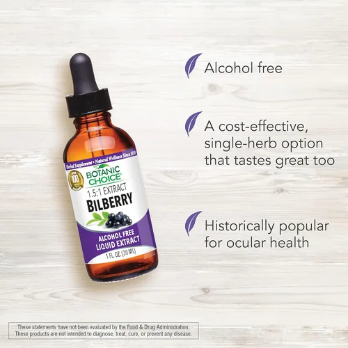 Miniatura 4 de Botanic Choice Extracto líquido sin alcohol de arándano, 1 onza líquida