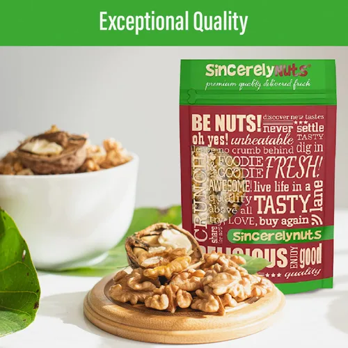 Miniatura 3 de Sincerely Nuts Nueces crudas sin cáscara (bolsa de 3 libras) Mitades y piezas de nuez sin cáscara Fácil de comer y cocinar directamente