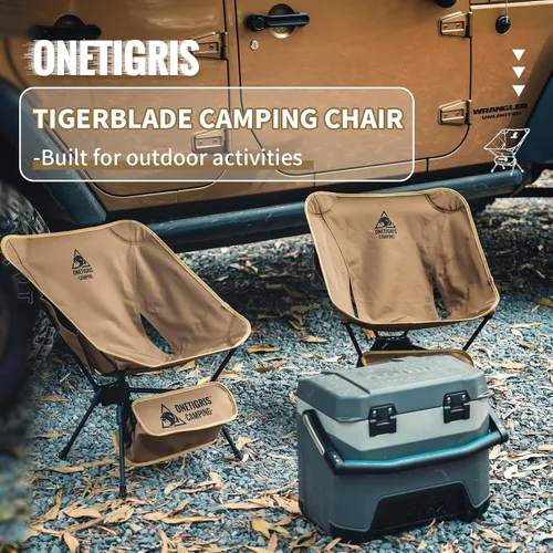 Miniatura 6 de ONETIGRIS Tigerblade - Silla de camping, ligera, plegable, silla de senderismo, compacta, portátil, capacidad de 330 libras Verde (Ranger Green)
