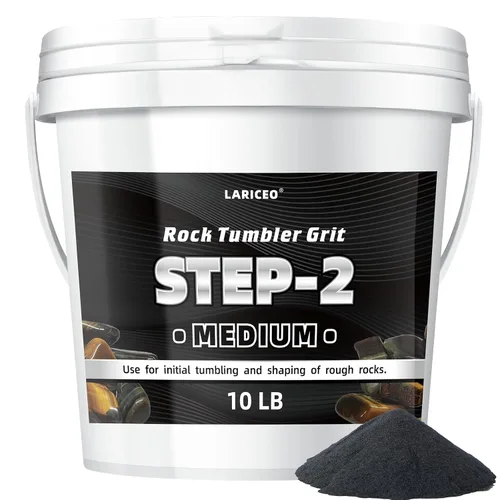 Miniatura 10 de Medios de cerámica de 2.5 libras para pulir rocas, medios de relleno de cerámica de 3/16 pulgadas x 3/8 pulgadas, no abrasivos, reutilizables