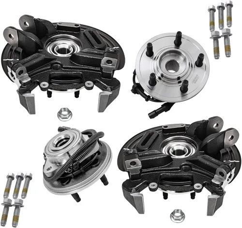 Miniatura 61 de Detroit Axle - Kit de nudillos traseros izquierdo FWD para Hyundai Santa Fe 2007-2009 Veracruz 2007-2012, reemplazo del conjunto de cojinete