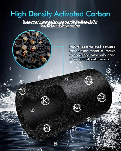 Miniatura 5 de Filtro de agua de repuesto 100186 compatible con filtros de agua Amway espring, cartucho de filtro de filtración de alta precisión de 6 niveles que