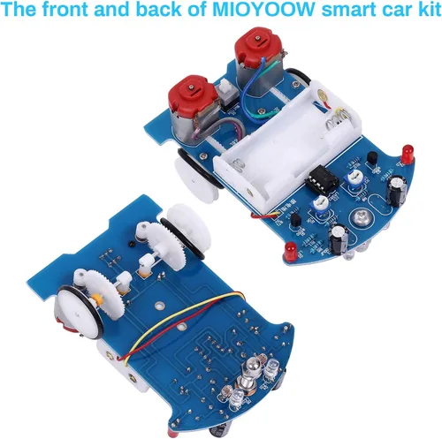 Miniatura 6 de WHDTS kit de manualidades para construir auto de monitoreo inteligente D2-5, para competencias escolares.