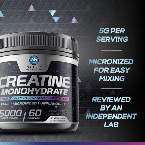 Miniatura 3 de Monohidrato de creatina, 5000 mg por porción, suplemento de creatina micronizada pura en polvo para hombres y mujeres, sin sabor, la creatina