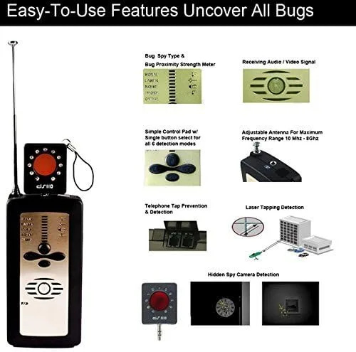 Miniatura 4 de Spy Matrix Law Grade Pro-10G es el rastreador GPS # 1 de contador de vigilancia PRO Sweep – Detector de errores de seguridad profesional mejorado