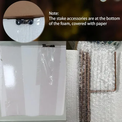 Miniatura 7 de VCUTEKA Luces solares para exteriores, decoración de jardín, mosaico, luces solares de jardín, bola de vidrio impermeable, luz LED de estaca