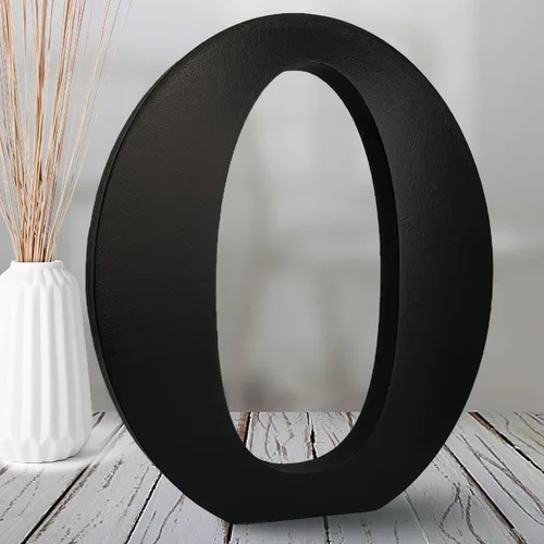 Miniatura 32 de AOCEAN Letras de madera negra de 8 pulgadas Letras de madera sin terminar para decoración de Halloween Letras decorativas de pie Tablero