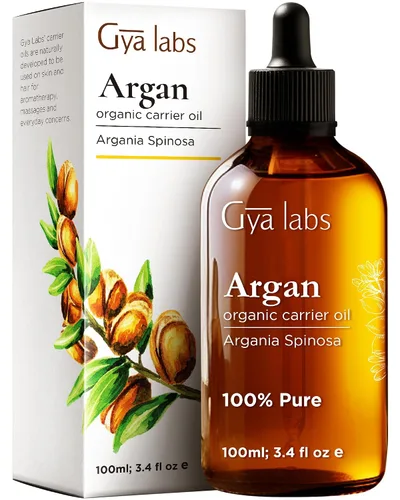 Gya Labs - Aceite de argán marroquí orgánico para el cabello y la piel, reduce el encrespamiento y el cuero cabelludo seco, promueve el crecimiento
