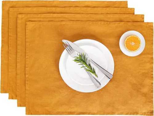 Miniatura 10 de Paños de cocina de lino de Linen World 14 x 28 pulgadas, juego de 6 paños de cocina y té decorativos, paños de cocina de lino europeo lavados