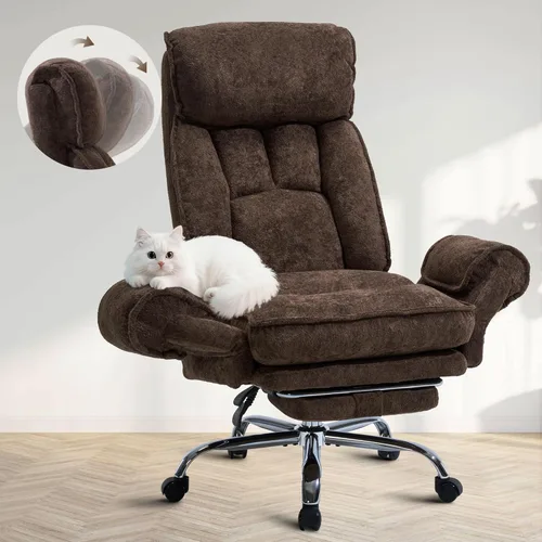 Miniatura 8 de Criss Cross Office Chair, Cloud Desk Computer Chair with 5-Position Adjustable Armrests & Headrest for Pets & Cross Legged Sitting, Executive Gaming
