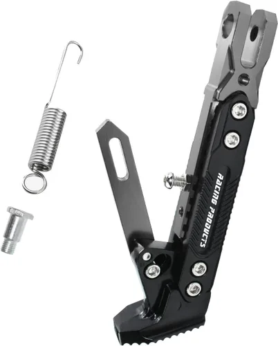 Miniatura 10 de Soporte de patas de motocicleta universal ajustable modificado CNC de aleación de aluminio, soporte de trípode ajustable, soporte lateral
