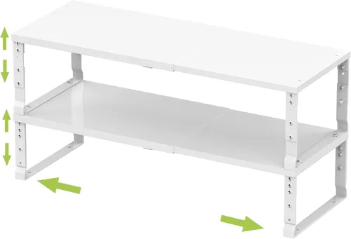 Miniatura 7 de Jojocross Organizador de estante de especias apilable y expandible para gabinete de cocina, estante de mostrador ajustable, encimera, despensa, 1