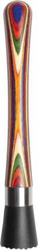 Baltique Marrakesh Collection - Muddler de madera para cócteles, mango de madera de abedul colorido con cabeza antiarañazos, perfecto para mojitos,