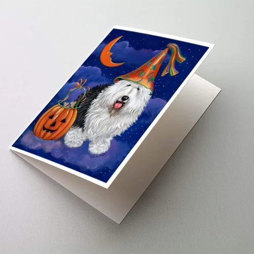 Miniatura 185 de Caroline's Treasures PPP3013GCA7P - Tarjetas de felicitación y sobres para mascotas de Basset Hound Teacher, paquete de 8 tarjetas en blanco