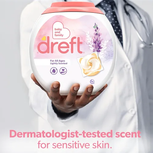 Miniatura 6 de Dreft - Detergente para ropa en cápsulas XL, aroma ligero, lavanda, 18