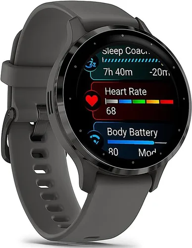 Miniatura 3 de Garmin 010-N2785-00 Venu 3S Reloj inteligente de salud y fitness con GPS, bisel color pizarra/correa negra (41mm) Paquete reacondicionado con 2 años