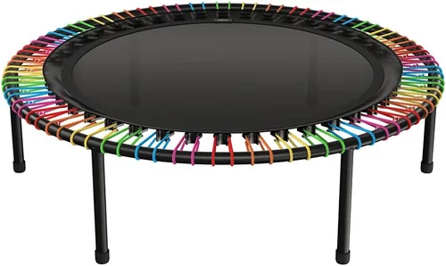 Miniatura 18 de bellicon Mini trampolín Suspensión elástica de hasta 330 libras Rebotador de fitness interior para adultos Patas atornilladas