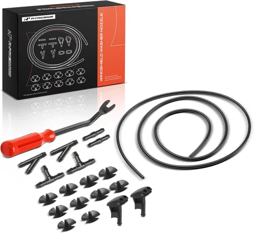 A-Premium Kit de boquillas para limpiaparabrisas delantero compatible con BMW 318i 1992-1999, 318is 1992-1999, 318ti 1995-1999, 320i 1992-1995, 323i